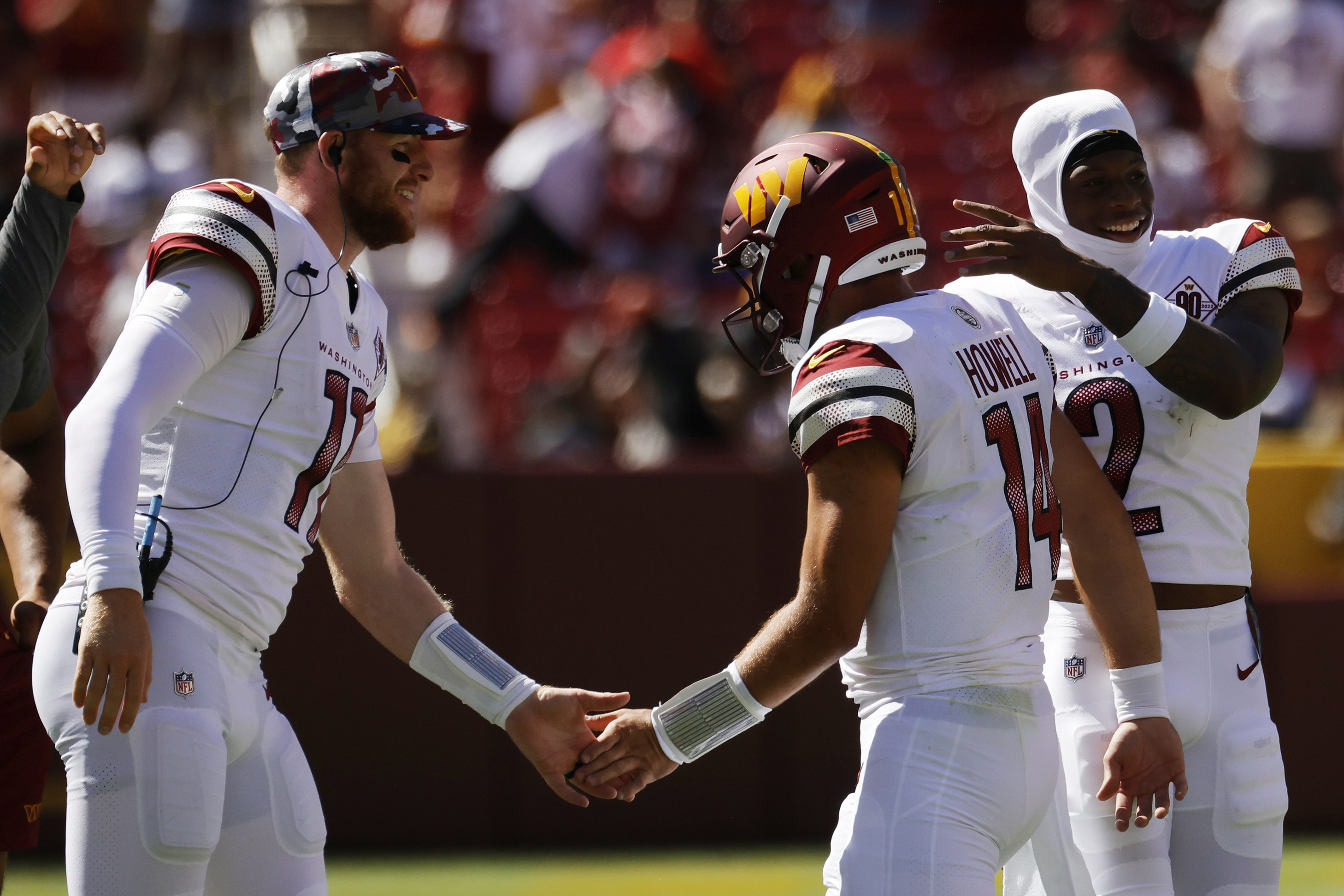 Sam Howell and Carson Wentz.